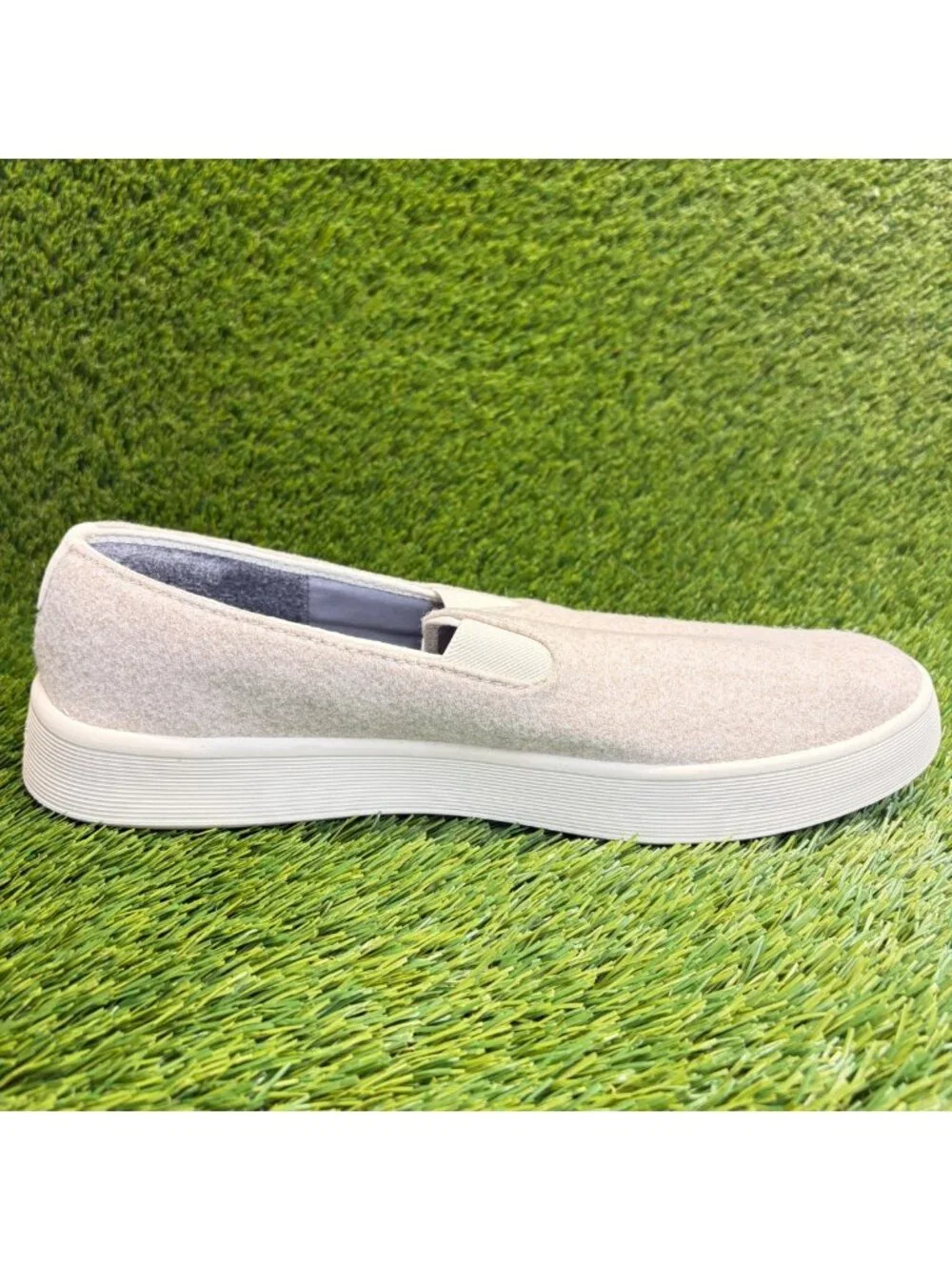 Allbirds Wool Cruiser Slip-On Mens Size 12.5 Beige Cream Casual Walking Shoes